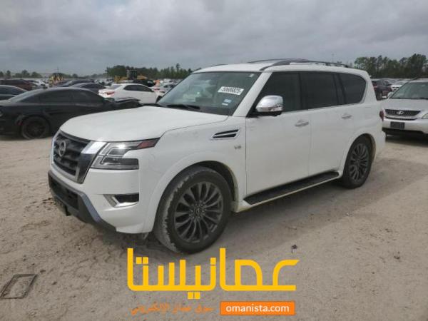 نيسان ارمادا موديل 2021 بلاتينيوم إعلاء فئه ابيض داخل بيج فتحه ب