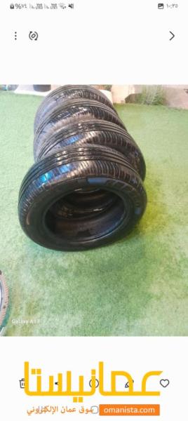 اطارات 60255 رنج 17 بحاله ممتازه