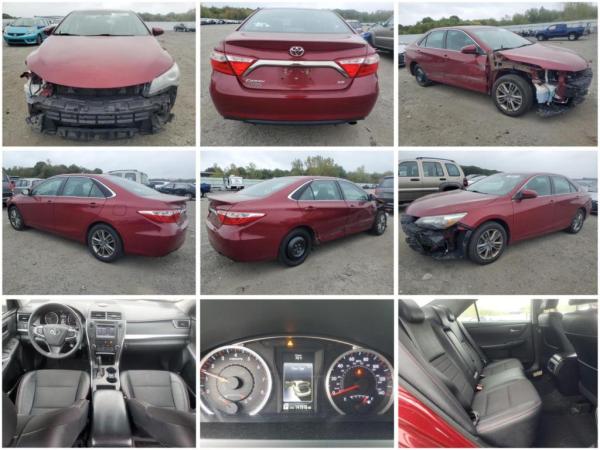 *كامري 2017 SE حادث جانبي بسيط ايرباجات وكآله شغال ويمشي وأم