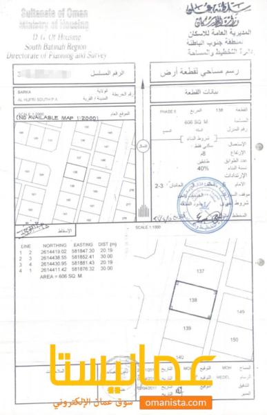 للبيع ارضين شبك سكنية وسطية وشبه كورنر في امتداد الحفري جنوب