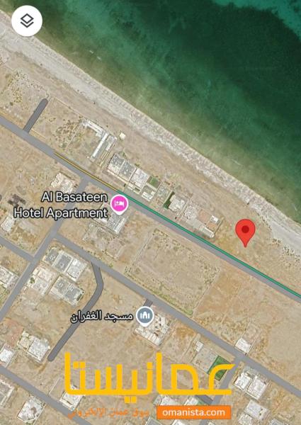 فرصه لا تعوض للبيع أرض سكنية أول خط ع البحر