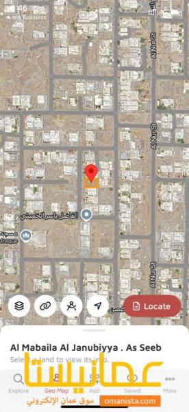 ارض سكنية بالمعبيلة 4 بلوك 8 قريب جامع الحفيظ