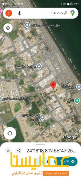 فرصه بسعر ممتاز  أرض سكنيه الصويحره الشرق قرب البحر صحار للب