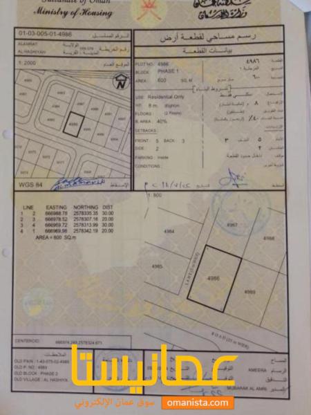 ارض للبيع في الحشيه 2