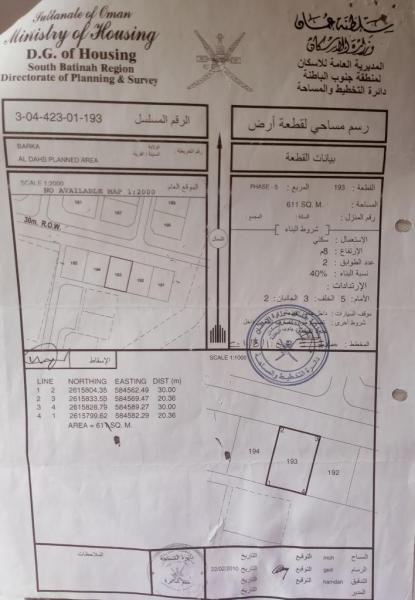 أرض سكنية للبيع