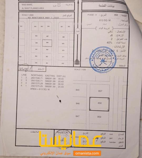 ارض سكنيه للبيع في وادي المعاول الواسطمباشر من المالك