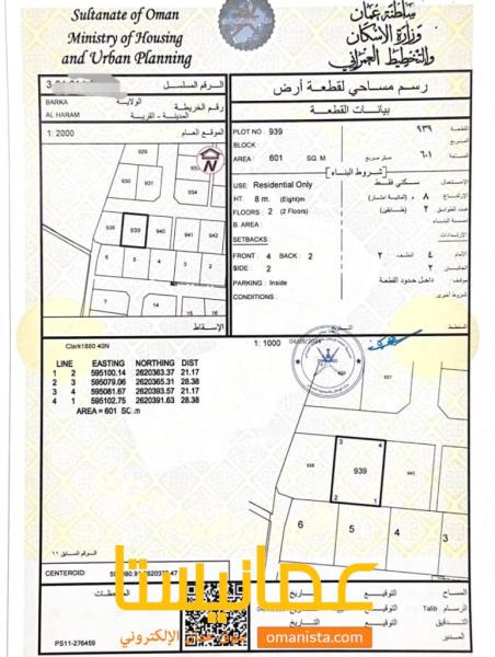 قطعتين شبك للبيع في الهرم بركاء