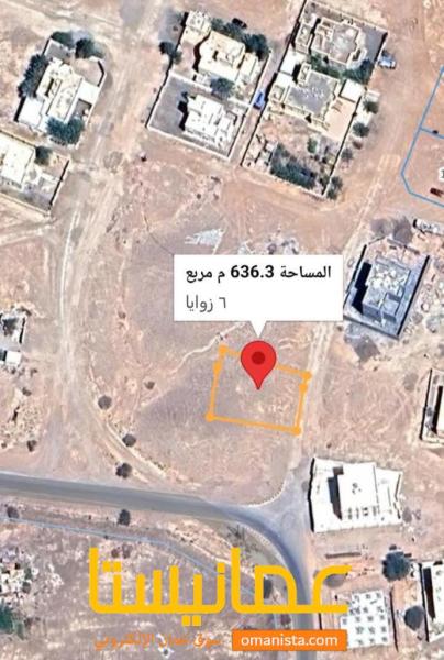 ارض سكني في موقع مميز للبيع عبري