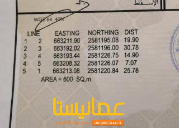 ارض سكنيه للبيع في العامرات جحلوت الاؤلى