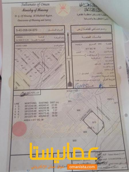 أرض سكنيه للبيع