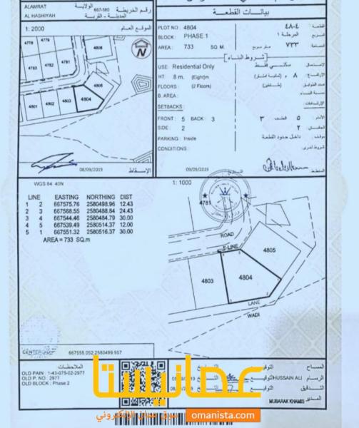 ارض كبيرة للبيع في الحشية