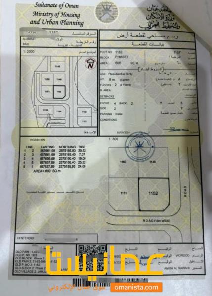 سكنية للبيع في بعي٢ / العامرات