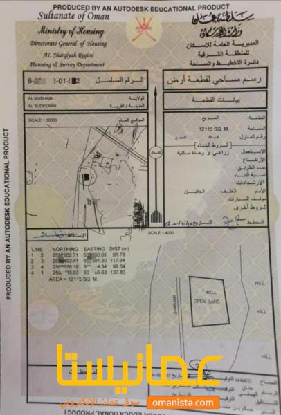 للبيع ارض زراعية ممتازة في المضيبي السديرة بالقرب من البويطن. مس