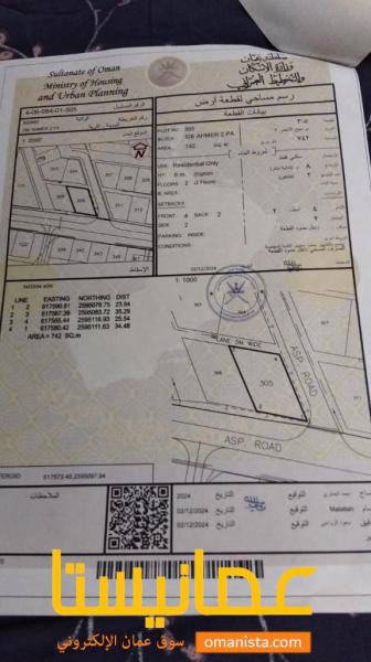 ارض سكنية مميزة في بدبد السيح الاحمر رقم القطعة 305