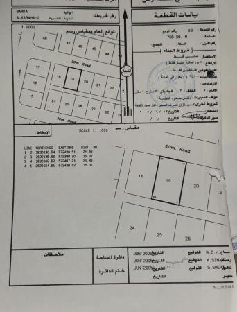 للبيع ارض سكنية ممتازة في بركاء القريحة 2 وسطية