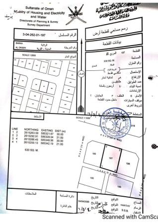 للبيع ارض سكنية ممتازة في بركاء العقير 2 وسطية