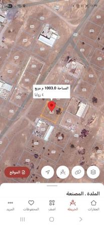 للبيع ارض صناعيه في المصنعه الملده