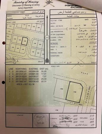 ارض سكنية مميزة في بوشر المسفاة 2 رقم القطعة 588