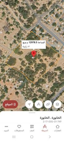 للبيع ارض سكنيه في الخابوره البريك