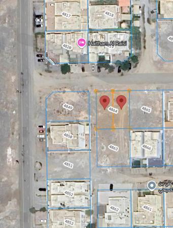 للبيع ارضان شبك ممتازة في السيب المعبيلة الجنوبية الرابعة