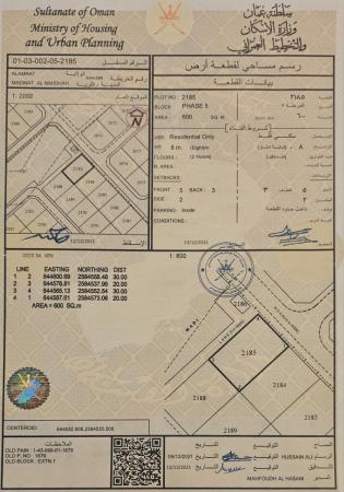 للبيع ارض سكنية في العامرات مدينة النهضة