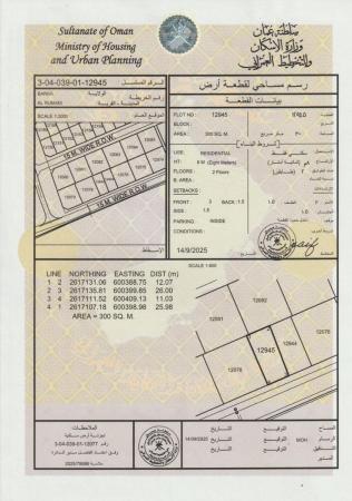 للبيع ارض سكنية ممتازة في بركاء الرميس الجنوب مخطط الفليج