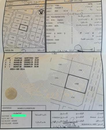 للبيع ارض سكنية في العامرات عدن