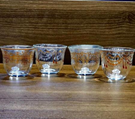 فناجين قهوه منقوشه تشكيلات مختلفه