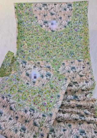 حرير مخلوط طقم ام وبنت مع تاج