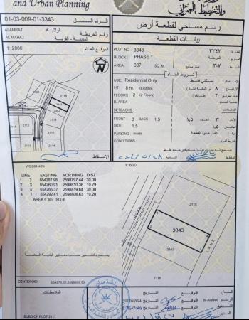 للبيع ارض سكنية ممتازة في العامرات المحج مرحله الاولى وسطية