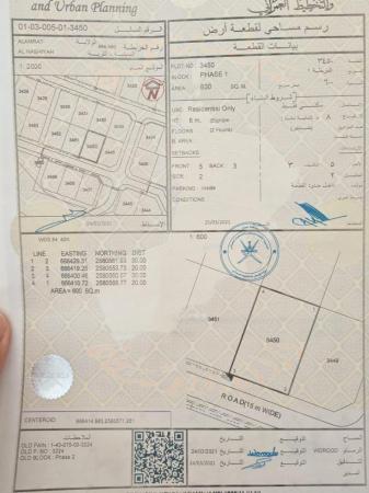 للبيع ارض سكنية ممتازة في العامرات الحشية الاولى وسطية