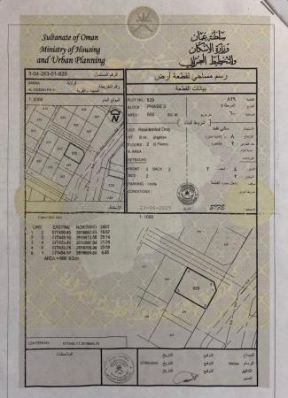 للبيع ارض سكنية ممتازة في بركاء العقدة الثالثة كونر
