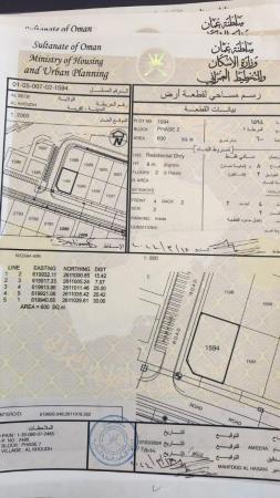 فرصة للبيع أرض سكنية الخوض السابعه سوبر كورنر