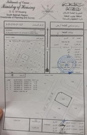 للبيع ارض سكنية ممتازة في المصنعة الملدة الشمال كونر