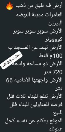 ارض في العامرات البيرين للبيع