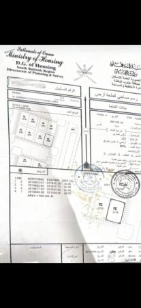 للبيع ارض سكني تجاري في بركاء القريحه السادسه الطاؤوس