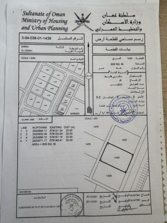 للبيع ارضان شبك ممتازة في بركاء العقدة حي السكون