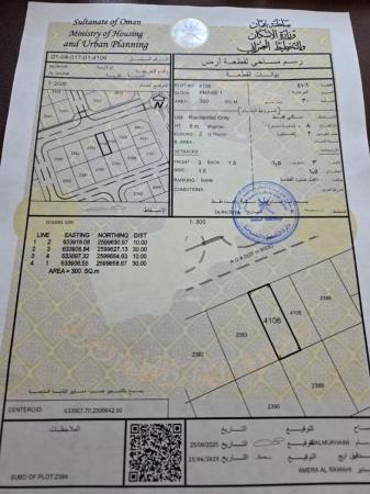 للبيع ارض سكنية ممتازة في بوشر العوابي الضباط وسطية