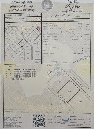 ارض سكنية في العامرات سمكت