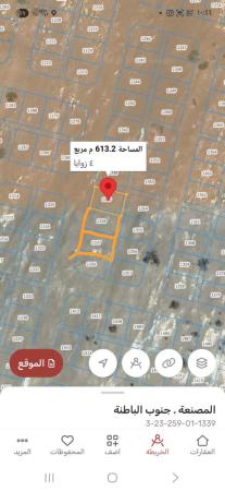 للبيع 3 ارضي سكنيات في المصنعه النهضه جنوب