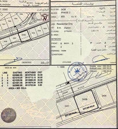 للبيع ارض سكنية ممتازة في الخوض السابعة وسطية