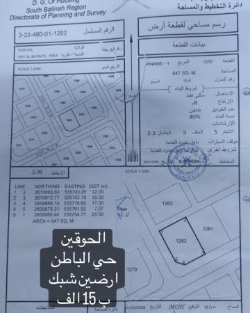 الحوقين أرضين شيك حي الباطن