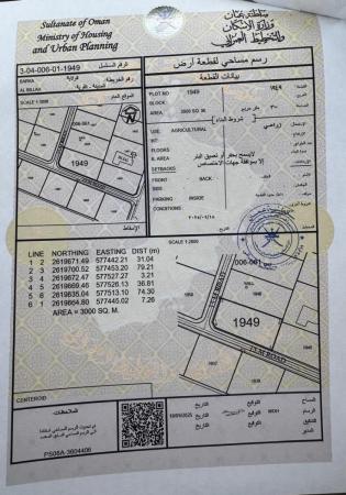 للبيع ارض زراعية فضاء ممتازة في بركاء العقدة الجنوب كونر