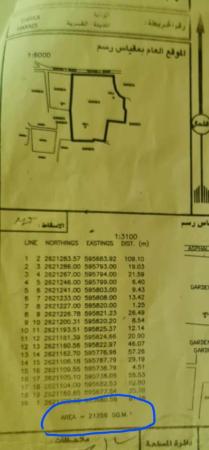 ارض زراعيه مساحه كبيره فوق 21 الف