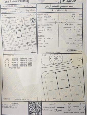 للبيع ارض سكنية ممتازة في العامرات مدينة النهضة المرحلة الرا