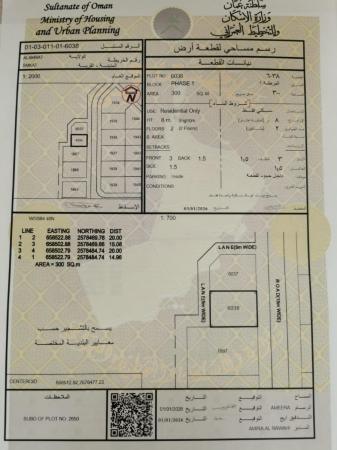 للبيع ارض سكنية ممتازة في العامرات سمكت المرحلة الاولى وسطية