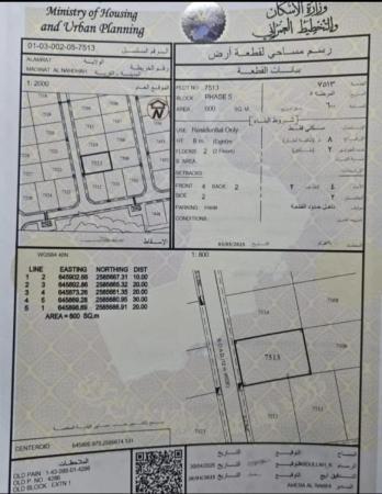 للبيع ارض سكنية ممتازة في العامرات النهضة الامتداد الاولى