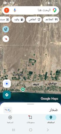 أرضين شبك جميلات موقع ممتاز فالعوينات٢٨ صحار وكورنر