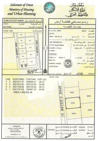 للبيع ارضان شبك ممتازة في بركاء حي عاصم الشمال وسطيات