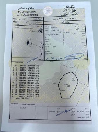 للبيع مزرعة قائمة ممتازة في سناو مربع الجزع رقم 220